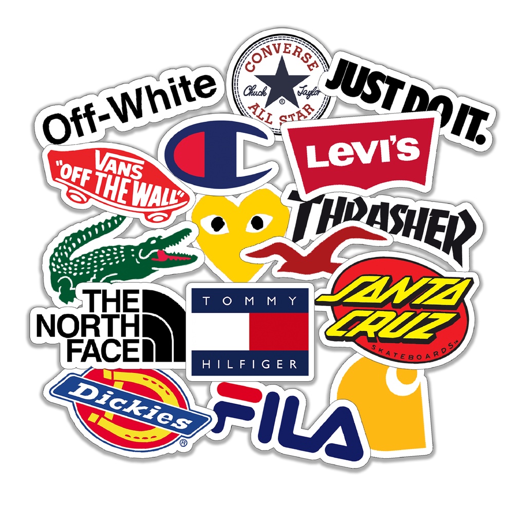 

Sticker Brand Aesthetic Stiker Waterproof Tumblr Handphone Series Isi (16 Pcs )