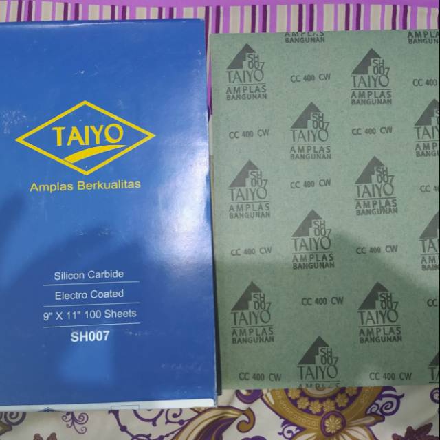 Kertas amplas taiyo duco tahan air no. 400 (kasar sedang)