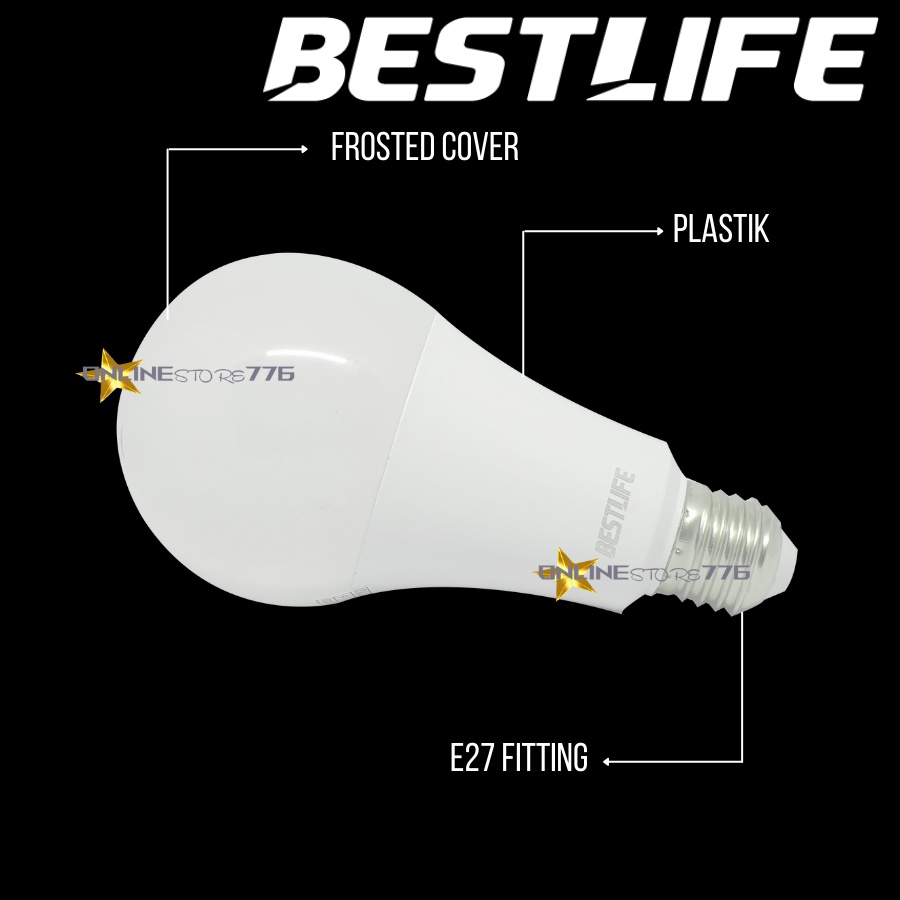 LAMPU BOHLAM LED BESTLIFE 4W / LAMPU LED BESTLIFE 4 WATT / BOHLAM GARANSI 1 TAHUN / CAHAYA PUTIH