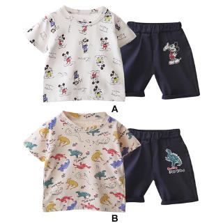 Iu Setelan Kaos T Shirt Katun Casual Bayi  Laki Laki Motif 