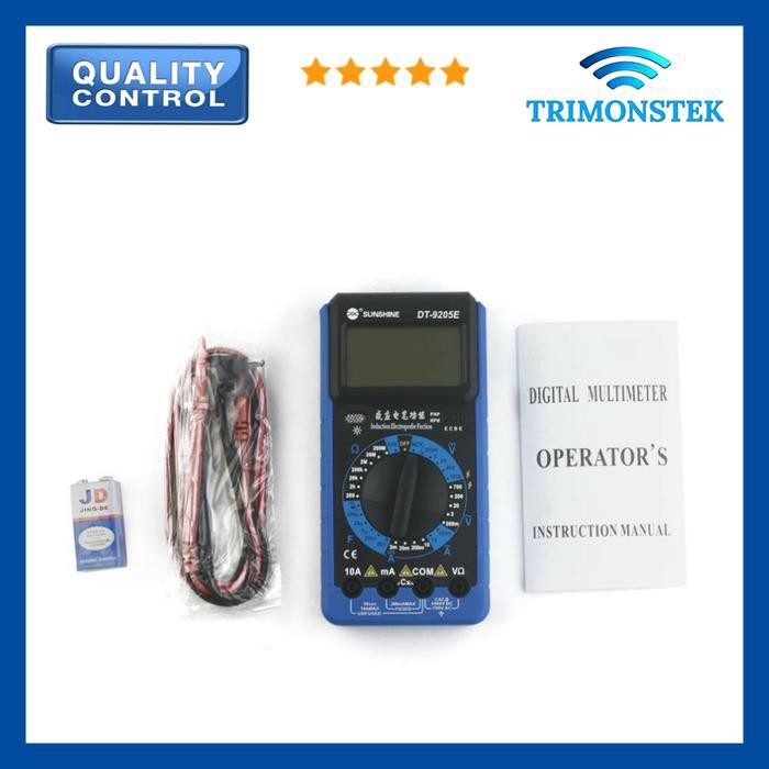 Multitester Avometer Digital SUNSHINE DT9205E BIG Original