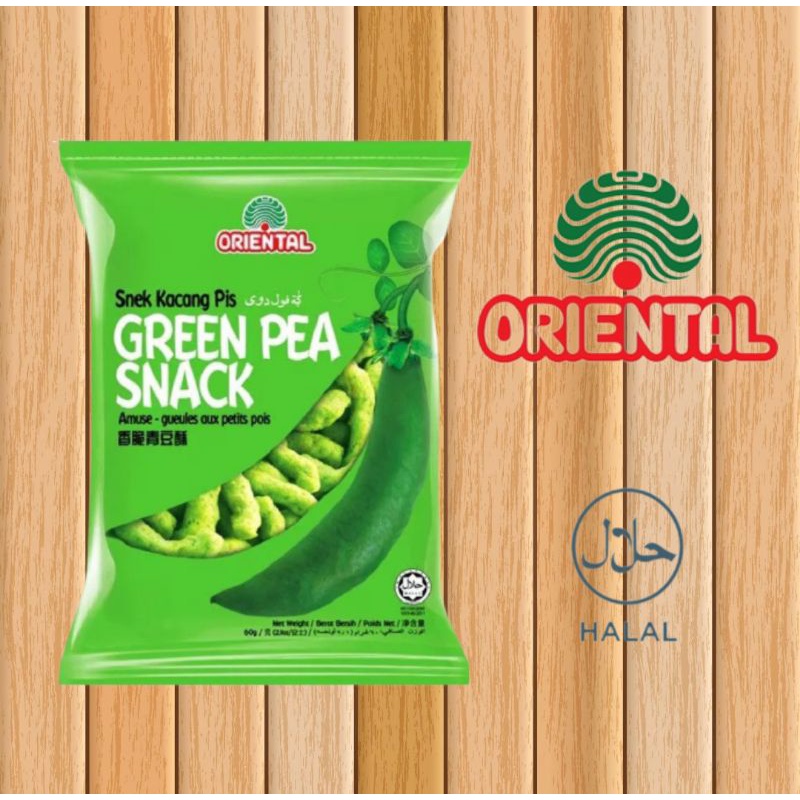 

Oriental Green Pea Snack Kacang Pis 60gr