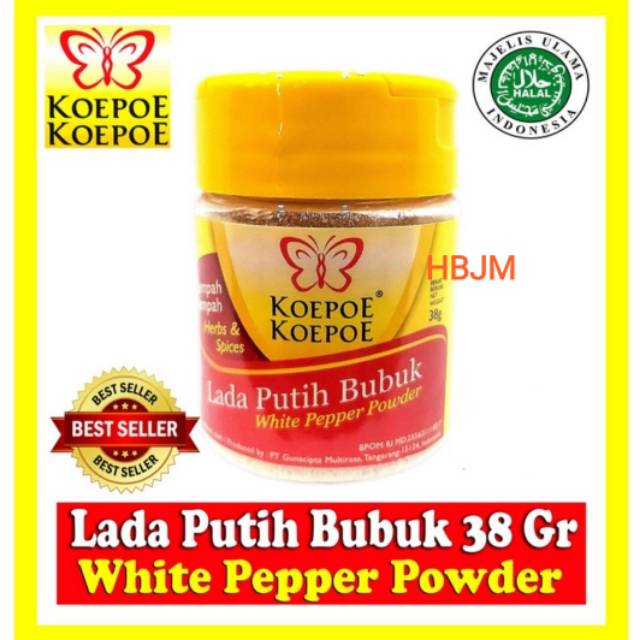 

LADA PUTIH BUBUK 38 GR KOEPOE KOEPOE - WHITE PEPPER POWDER