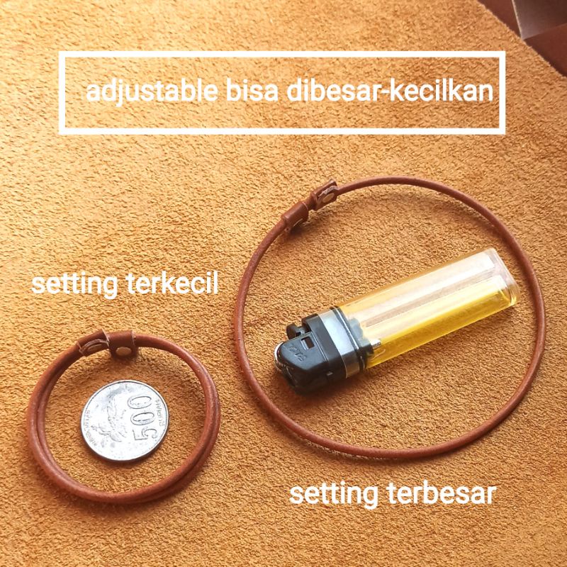 KALUNG KUCING NAMA CUSTOM LONCENG untuk KITTEN dan DEWASA MODEL TALI KULIT ASLI