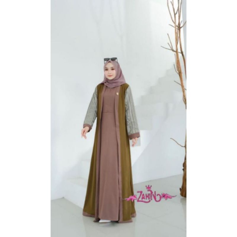 HAURA DRESS OUTER BRUKAT ORI ZAHIN / GAMIS HAURA DRESS OUTER KEKINIAN TERLARIS