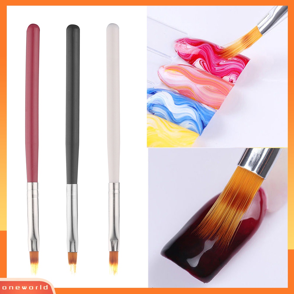 (ONWO) Pen Brush Lukis Kutek Gel UV Dengan Gagang Plastik