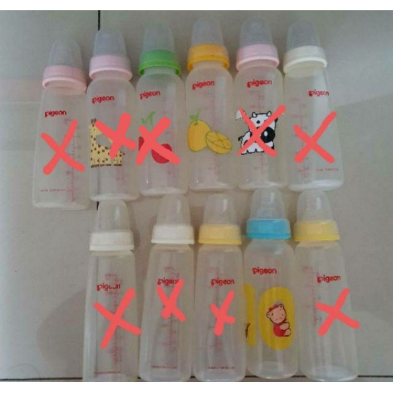 (PRELOVED) botol susu Pigeon, Avent.