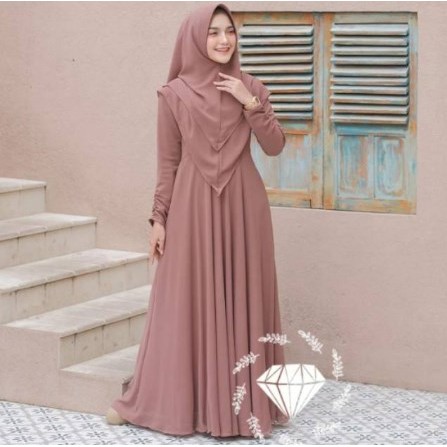 Baju Gamis Lebaran Syari Perempuan Pesta Kondangan Kekinian Terbaru 2021 Trend Masa Kini Murah