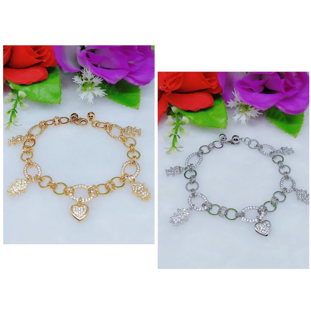 Gelang xuping permata full lapis emas perhiasan wanita jewellery