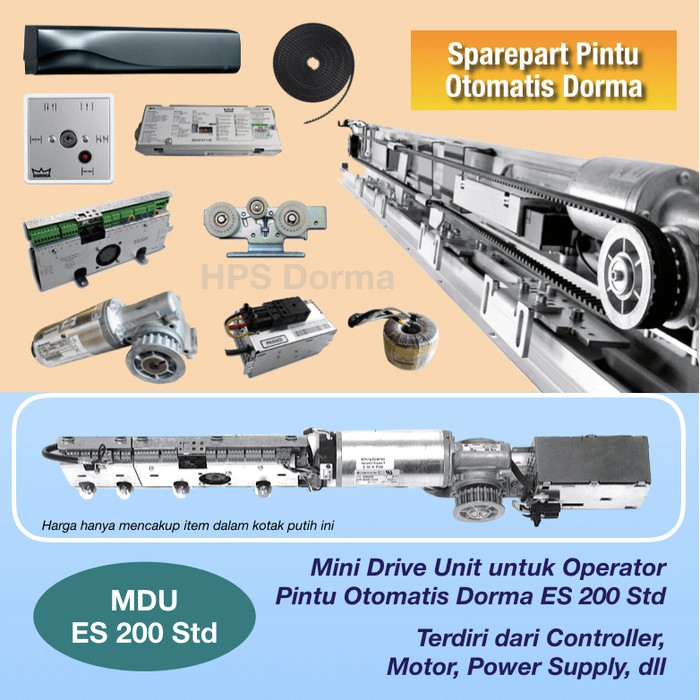 Sparepart Dorma MDU ES 200 Std (Pintu Otomatis)