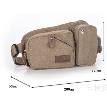 tas pria ransel satu tali single strap back canvas bag (2g3) bta062