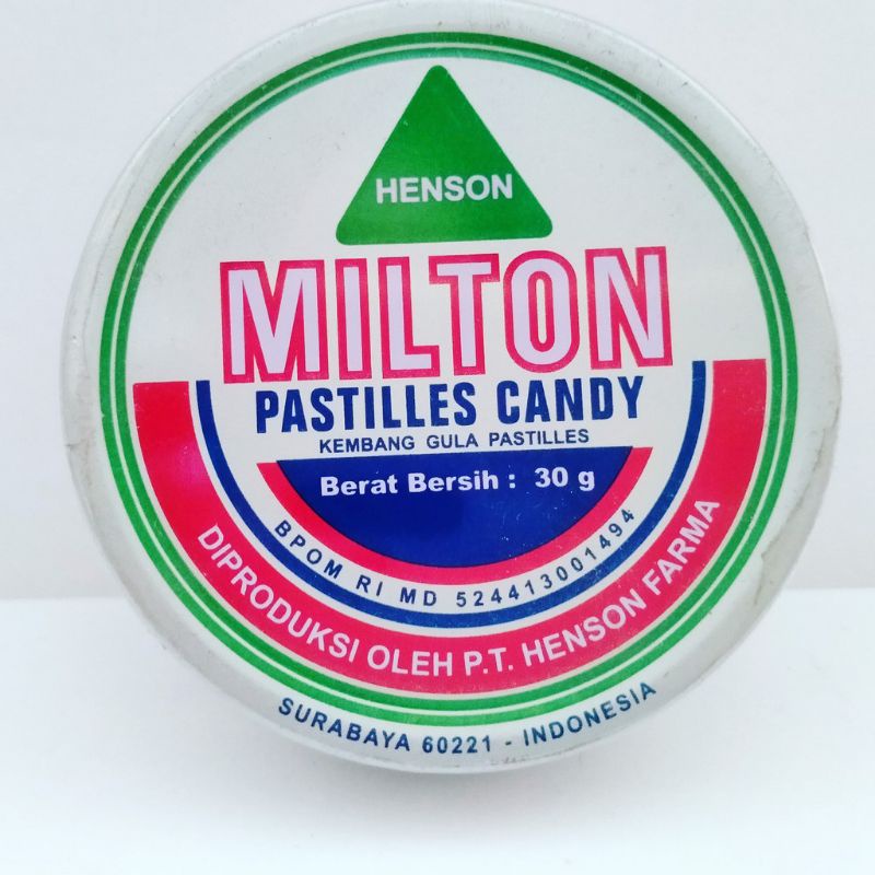 Permen Milton Pastilles Candy 30 gram Mint