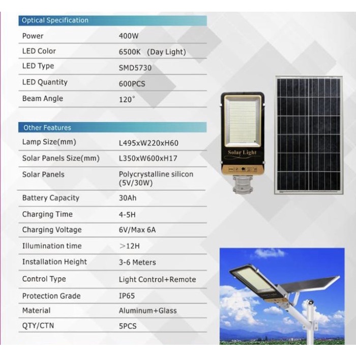 Lampu Jalan Solar Cell 400 Watt Pju 400 Watt Lampu Tenaga Surya 400W