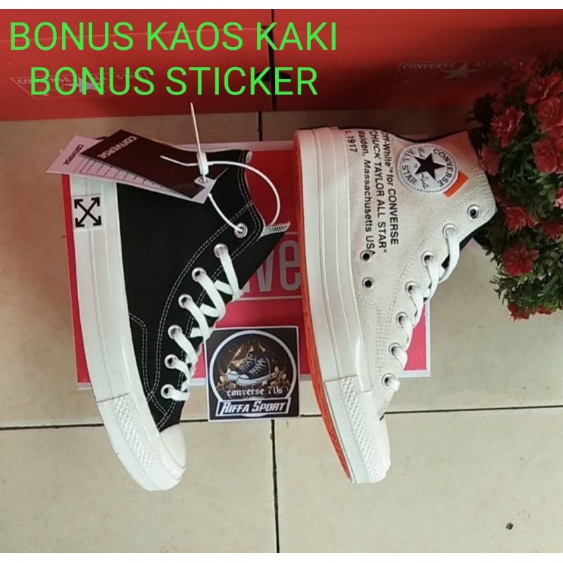 SEPATU CONV3RSEE 70S HIGH x OFF WHITE  PREMIUM BNIB