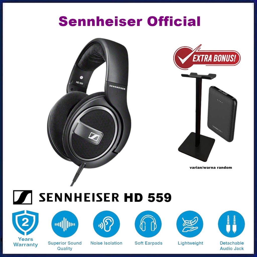 Jual Sennheiser HD 559 Headphones Around Ear Headset HD559 Indonesia