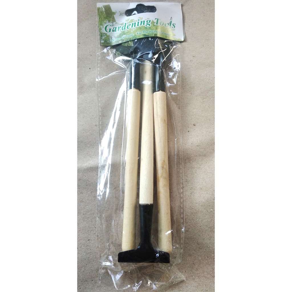 sekop garpu cangkul mini isi 3 pcs untuk menanam benih bibit tanaman alat berkebun garden tool tools
