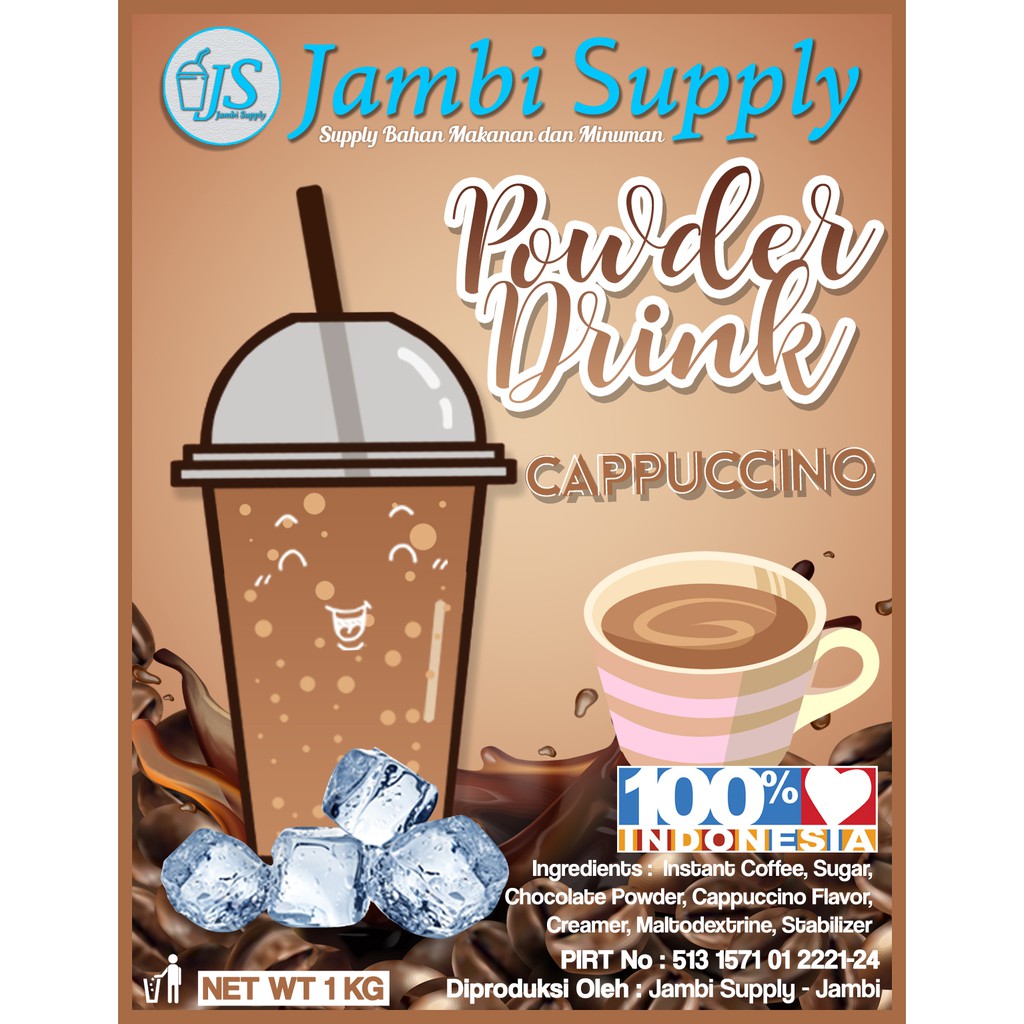 

POWDER DRINK CAPPUCCINO MINUMAN BUBUK RASA CAPPUCCINO