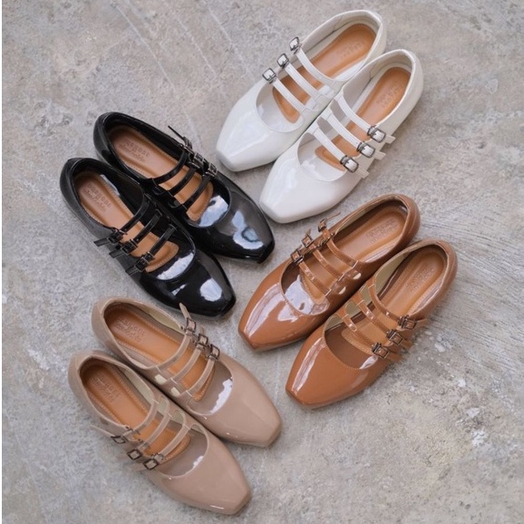 BRSHOES X NISACOOKIE KAMALA Shoes Sepatu Marry Jane Wanita Korean Look 2cm