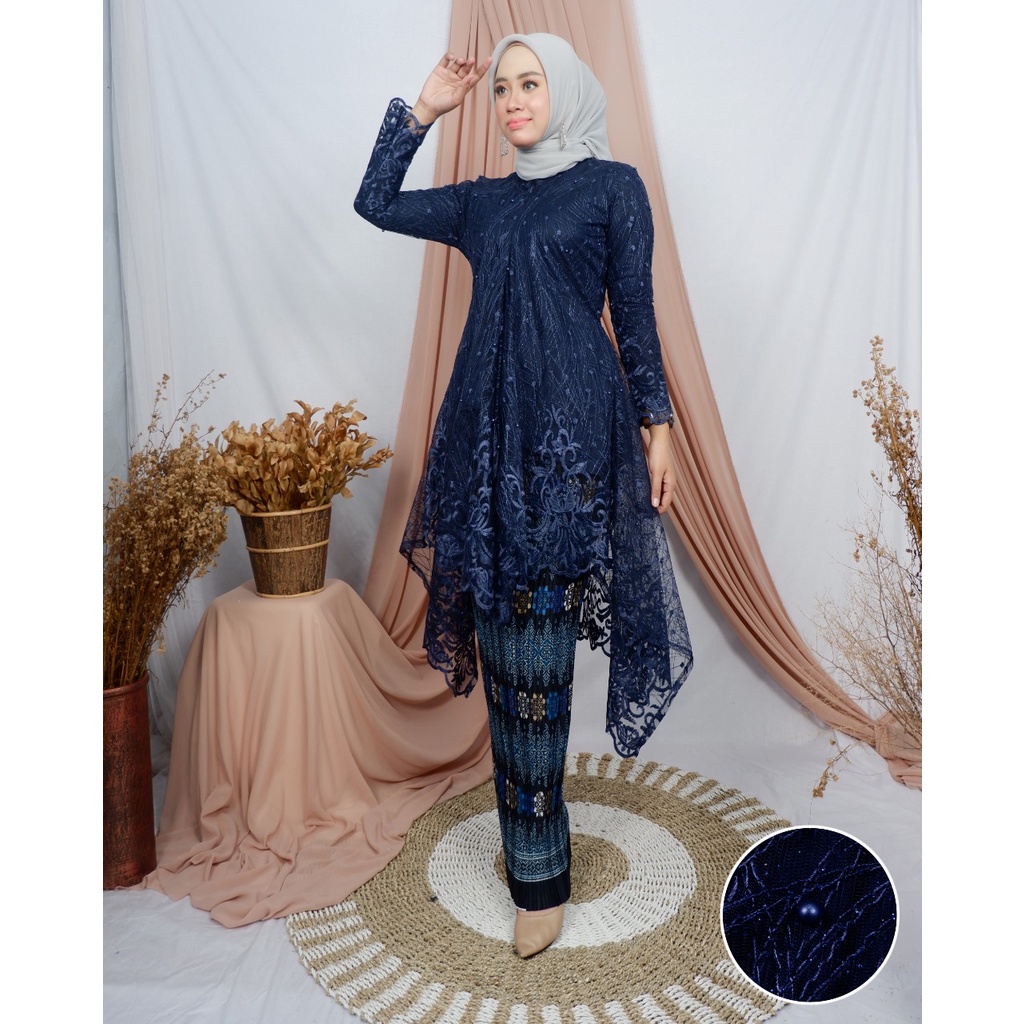 (COD) - SETELAN KEBAYA MODERN - SET TUNIK TILLE BUSUI MODERN - BAJU KEBAYA MODERN - KEBAYA WISUDA - ATASAN KEBAYA BRUKAT - BAJU KEBAYA BRUKAT - KEBAYA BROKAT - KEBAYA TILLE - KEBAYA WISUDA - TUNIK TILLE BUSUI- KEBAYA TUNIK JUBRAY-KEBAYA MODERN BY KIRANAOL-1