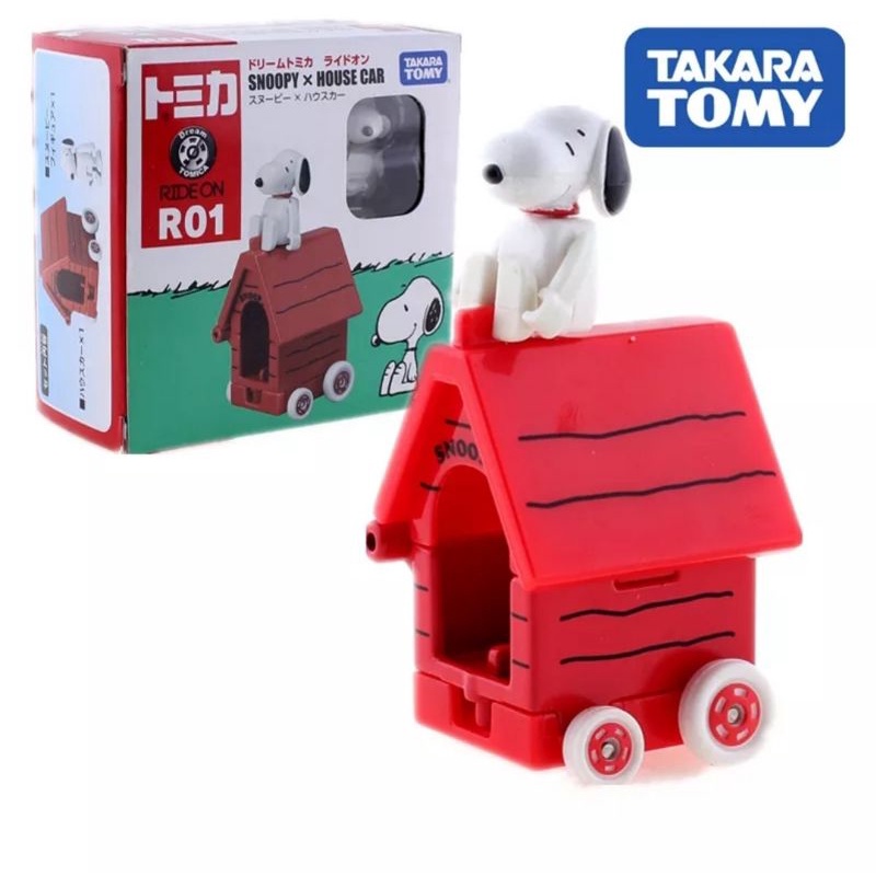 Tomica Dream Ride On R-01 Snoopy x House Car