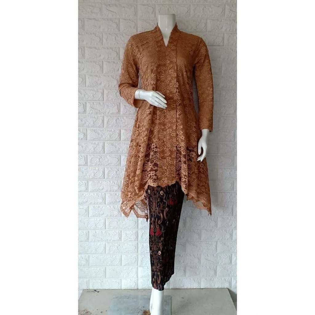 OCE&gt; BAJU KURUNG KARTINI BRUKAT / BAJU TUNIK KEBAYA BRUKAT / OUTFIT KEBAYA PESTA / BAJU KONDANGAN