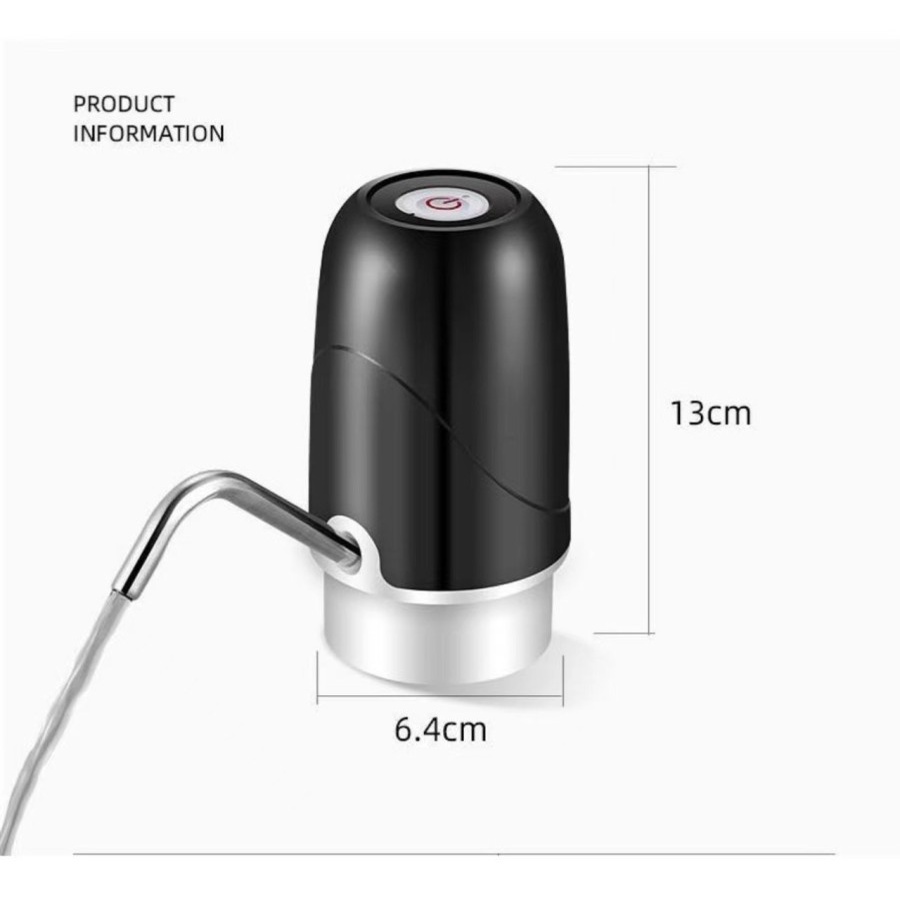 IKILOSHOP Recharge led automatic water dispenser pompa galon elektrik