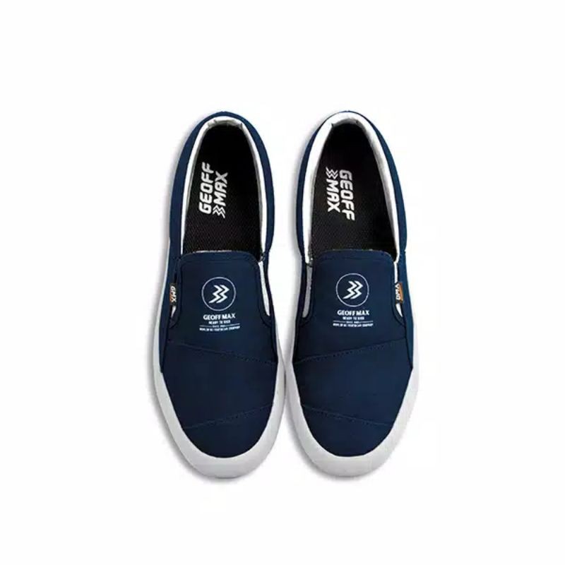 SEPATU SLIP ON GEOFF MAX MEERY NAVY WHITE