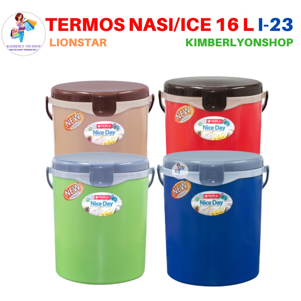 Rice Ice Bucket Hanami Termos Nasi Es 16 Liter I 23 Lion Star