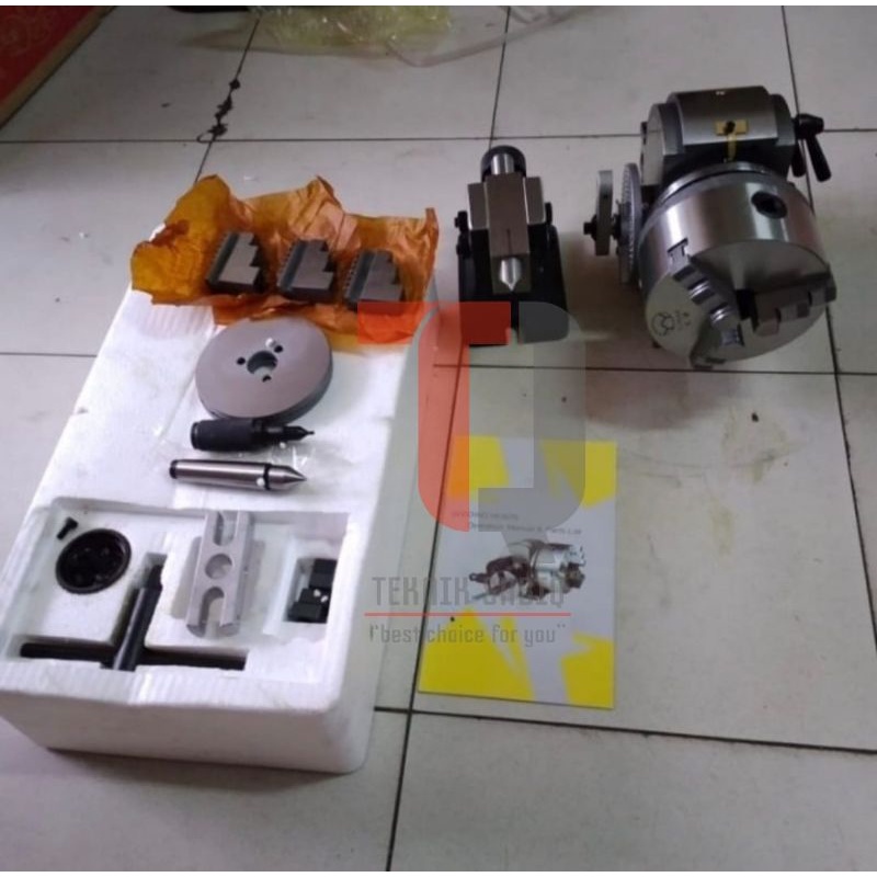 dividing head bs 1 - dividing head bs-1 klaw 6 inch pembagi roda gigi