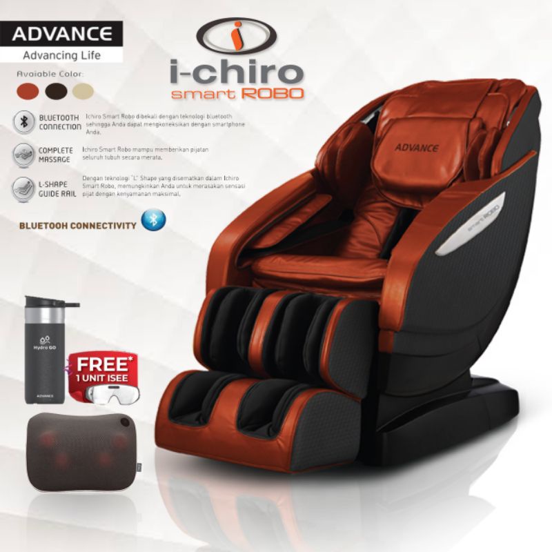 KURSI PIJAT ADVANCE ICHIRO SMART ROBO MASSAGE CHAIR TERAPI REFLEKSI