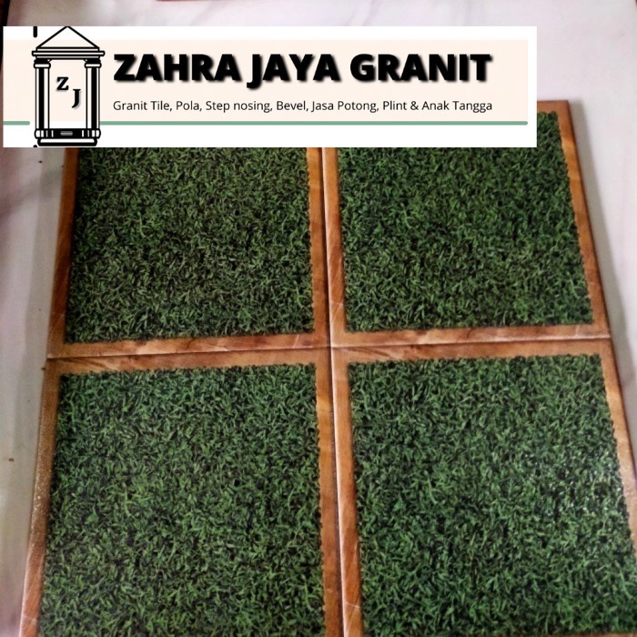 keramik kia 30x30 colony green motif rumput kw 1