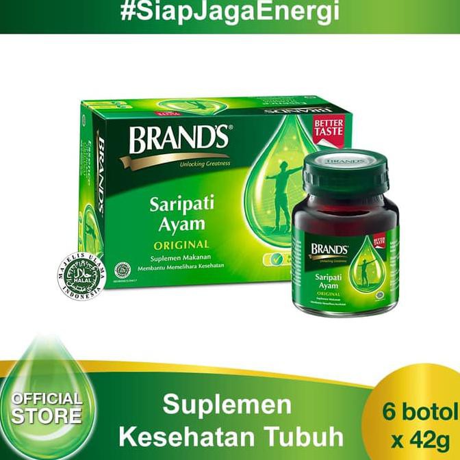 

BRAND'S Saripati Ayam Original 42 Gr (isi 6 botol) EKONOMIS