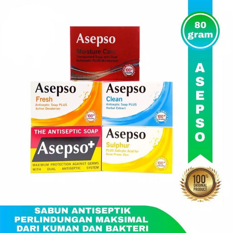 SABUN ASEPSO ANTISEPTIC SOAP 80gr