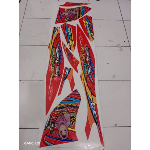 COD Striping variasi Yamaha Jupiter Z motif wanita berhijab