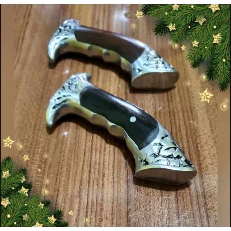 Gagang Golok Alumunium Kombinasi Sonokeling