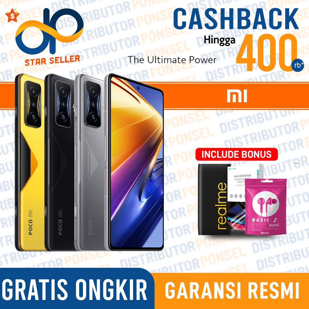 Xiaomi Poco F4 GT 5G 12/ 256GB 8/256GB 6/128GB Garansi Resmi Not Xiaomi Poco F3