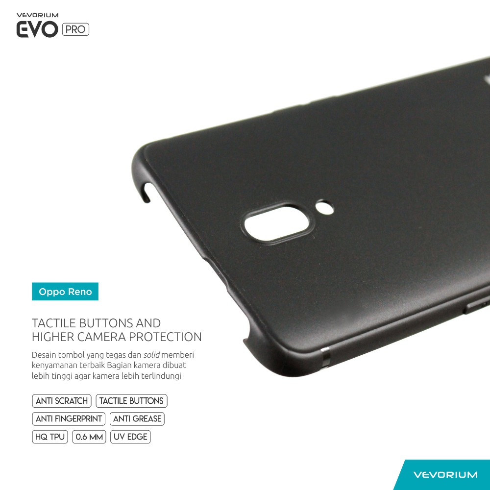 VEVORIUM EVO PRO Oppo Reno Soft Case Softcase Matte Black