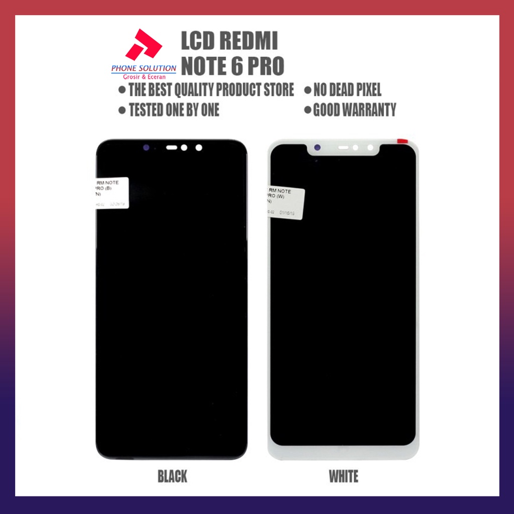 LCD Xiaomi Redmi Note 6 Pro Fullset Touchscreen // Supplier LCD Xiaomi Redmi - Garansi 1 Bulan