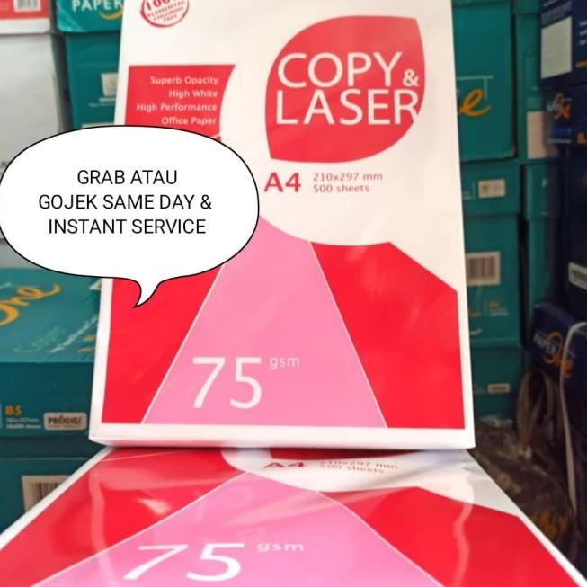 

☋ Kertas A4 75 Gram Copy & Laser ☼