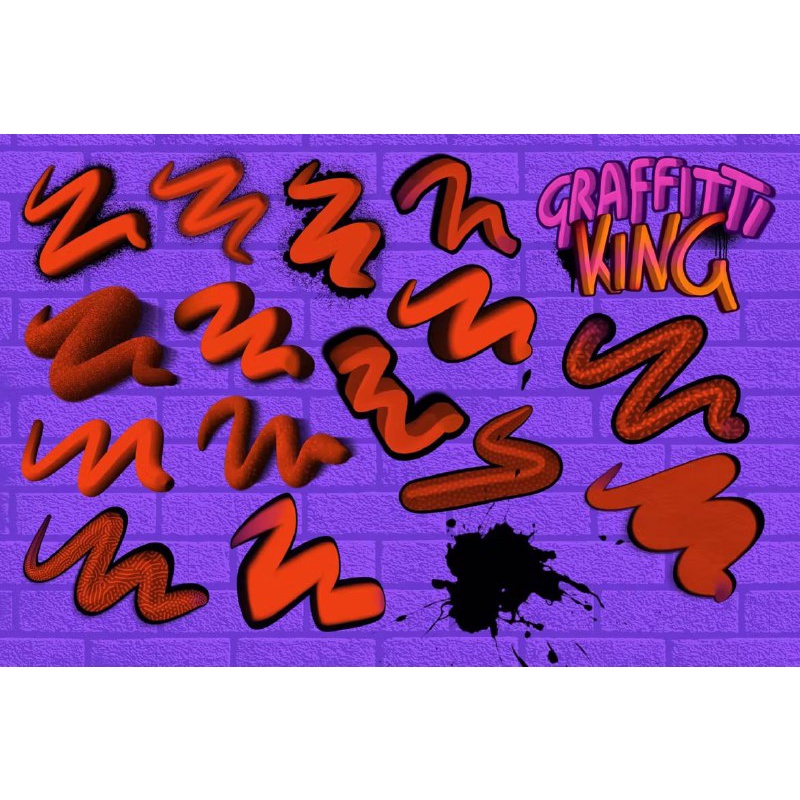 Procreate Brush - Graffiti King Procreate Brushes