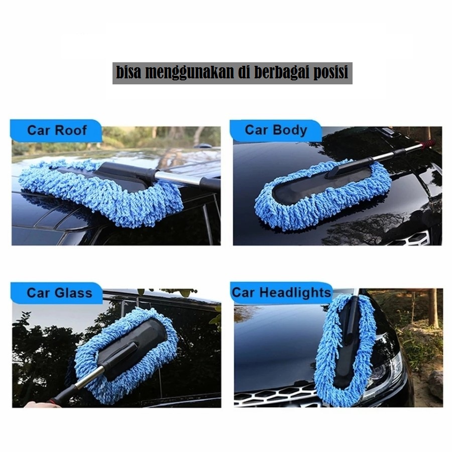 AM-16 Kemoceng Microfiber Pembersih Debu Mobil Lap Cuci Bisa dipanjangkan Car Duster Pembersih Debu Rumah &amp; Mobil