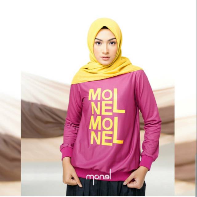 Monel sweatshirt fuschia by monel