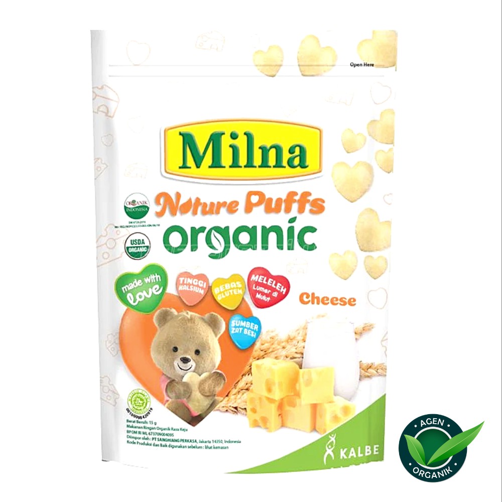 

Milna Nature Puffs Organic Cheese / Snack Milna Organik Keju