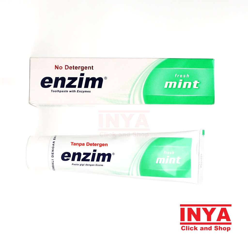 ENZIM FRESH MINT NO DETERGENT TOOTHPASTE 124gr - Pasta Gigi - Odol