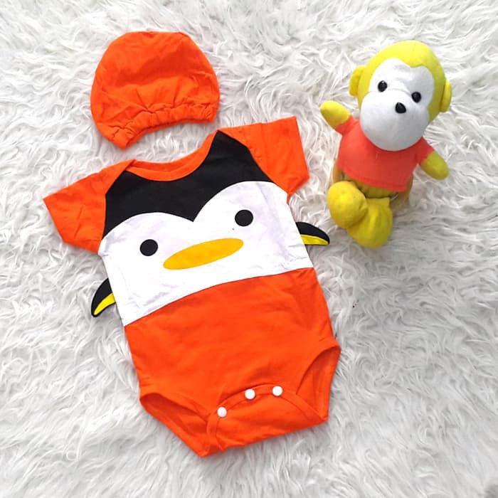 Jumper Hewan Baby Costume Kostum Bayi Set Topi Lucu