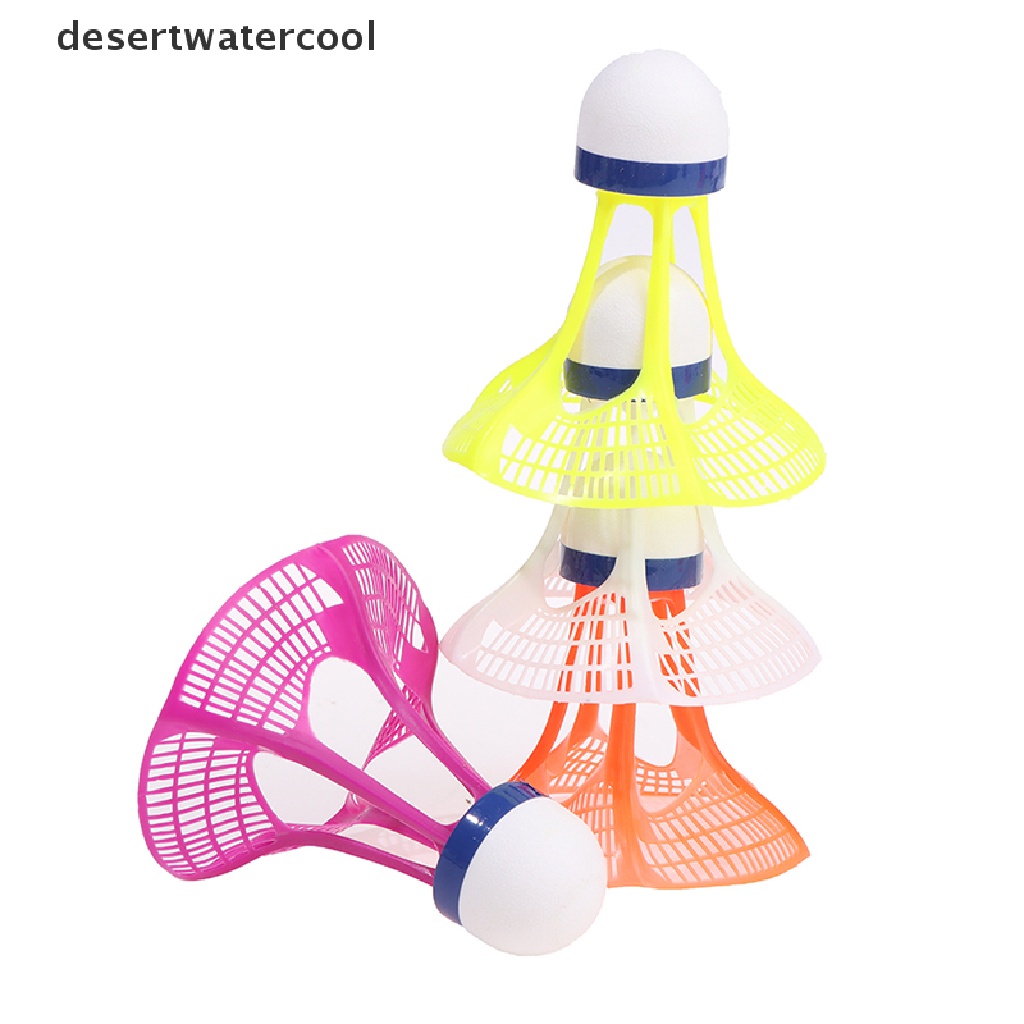 Deid 3pcs / Pak Shuttlecock / Shuttlecock Bahan Plastik + Nilon Stabil Tahan Lama Untuk Outdoor / Martijn