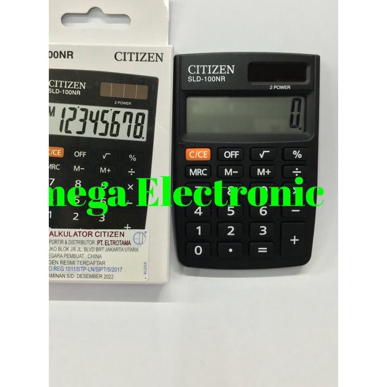 

♧ ORIGINAL Citizen SLD-100NR - Kalkulator Kantong Mini Calculator Pocket ♩