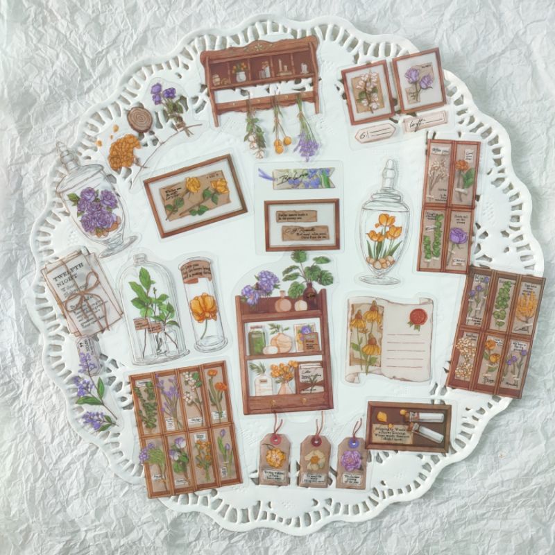 

STIKER DESK DECOR VINTAGE