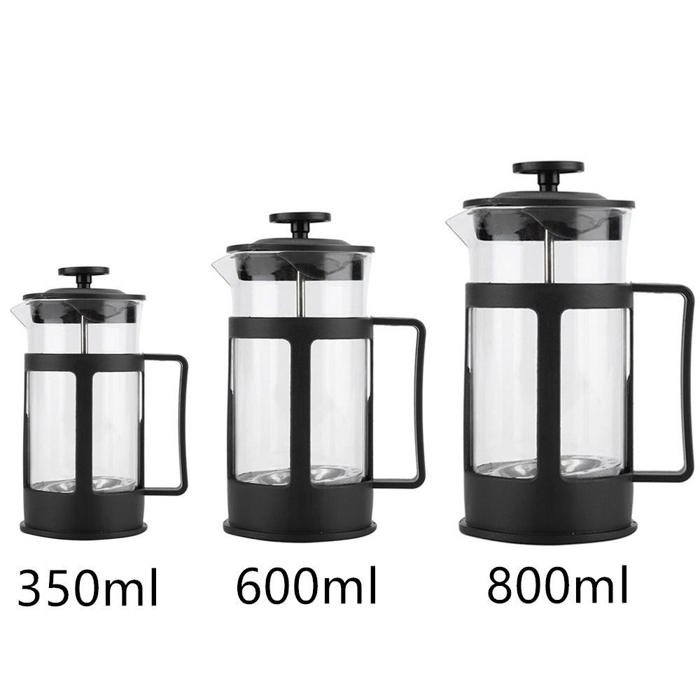 Solighter French Presses Fashion Solid PC Handle 800ml Body Kaca Saringan Stainless Steel