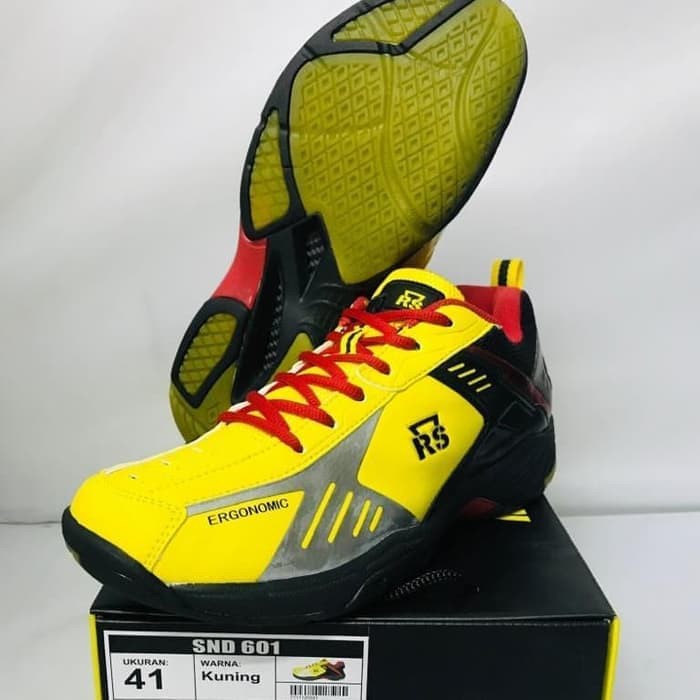 ORIGINAL RS SND 601 LTD YELLOW SEPATU BADMINTON BULUTANGKIS - Kuning- 43